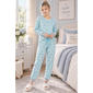 Juniors Pillow Talk Long Sleeve Owls & Joggers Pajama Set - image 1