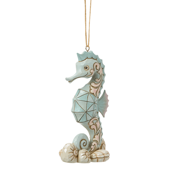 Jim Shore Heartwood Creek Sea Horse Hanging Christmas Ornament