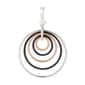 Wearable Art Tri-Tone Swinging Circles Enhancer Pendant - image 1