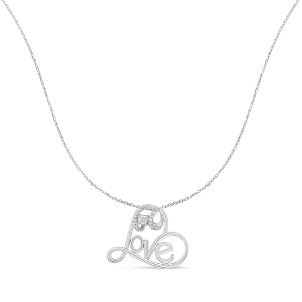 Diamond Classics&#40;tm&#41; 1/6ctw. Diamond Heart Love Pendant - image 
