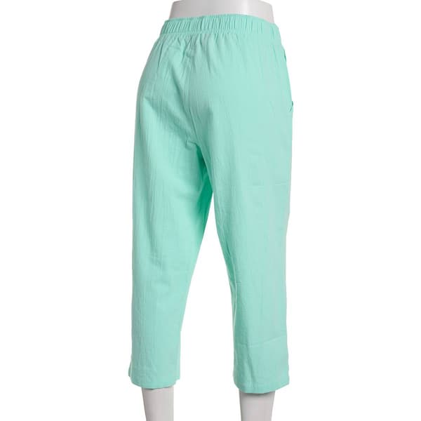 Petite Emily Daniels Cotton Sheeting Solid Capri Pants