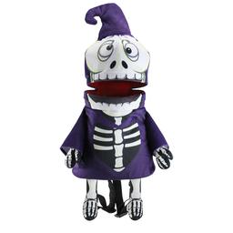 Northlight Animated Skeleton Halloween Trick or Treat Bag