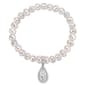 Gemstone Classics(tm) Sterling Silver Pearl Charm Bracelet - image 1