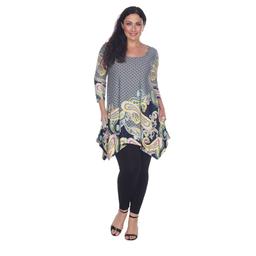Plus Size White Mark Teagan Tunic Top