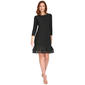 Womens Tommy Hilfiger 3/4 Sleeve Jersey Ruffle Hem A-Line Dress - image 1
