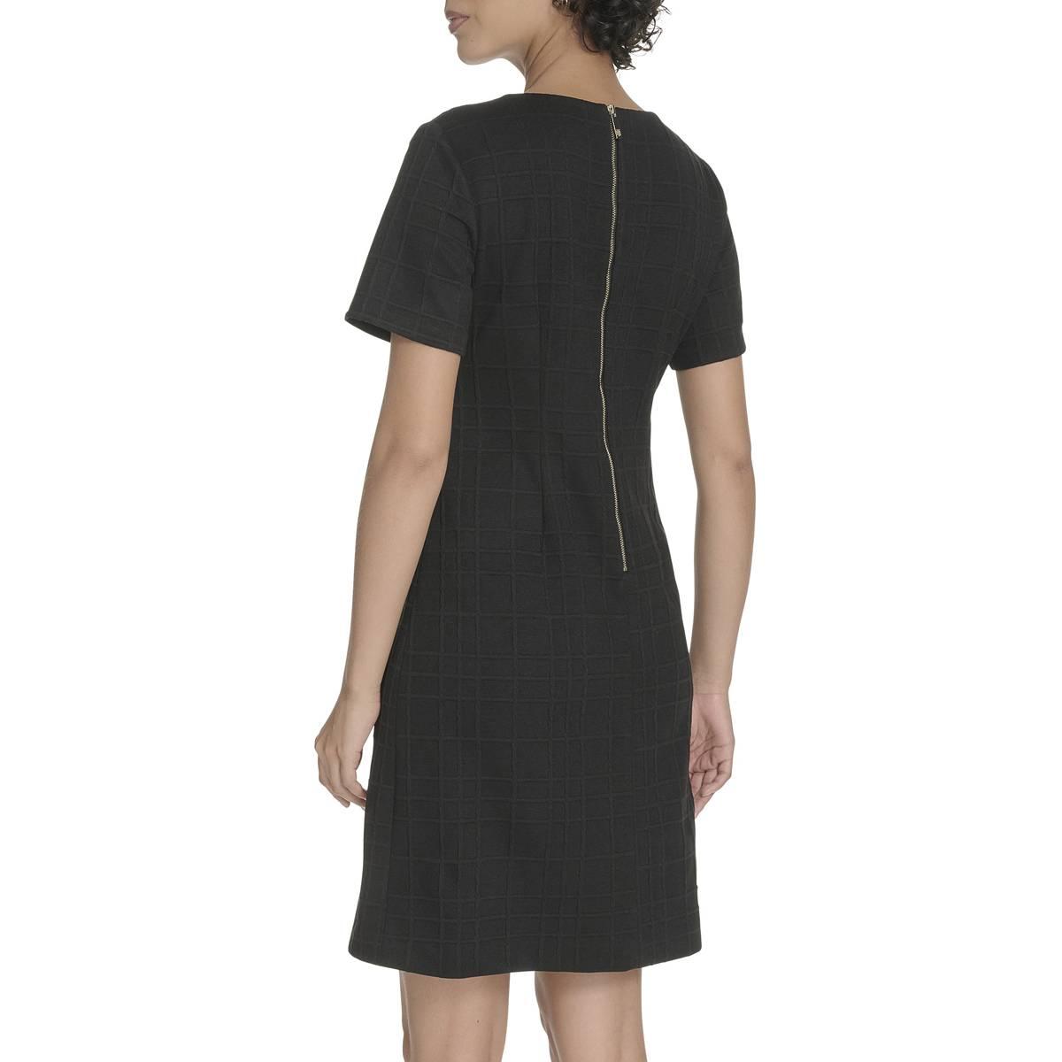Womens Tommy Hilfiger Short Sleeve Shift Dress w/ Pocket