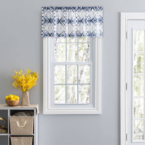 Shibori Tailored Valance - 48x15 - image 