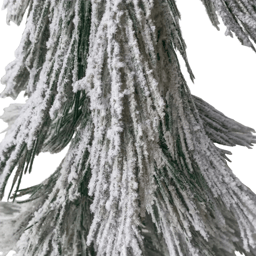 Northlight 47in Heavily Flocked Pine Sprig Christmas Tree