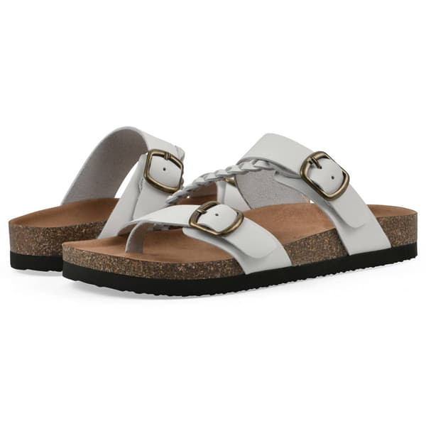 Womens White Mountain Hammy Footbed Sandals