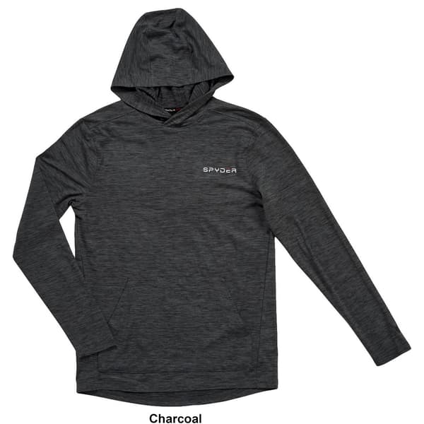 Mens Spyder Soft Jersey Front Pocket Pullover Hoodie