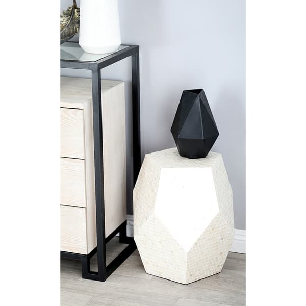 9th &amp; Pike® Mussel Shells And Wood Accent Table
