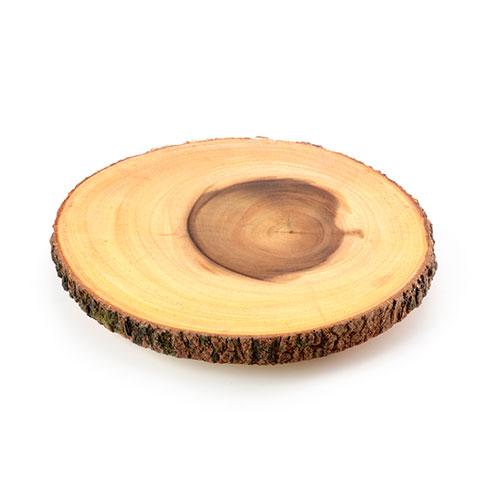 Acacia 10-12 Inch Tree Bark Server