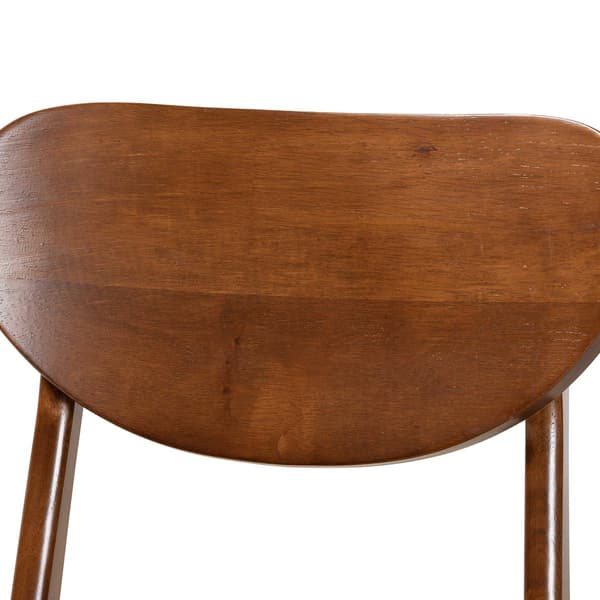 Baxton Studio Katya Walnut Brown Wood 2-pc. Dining Chair Set