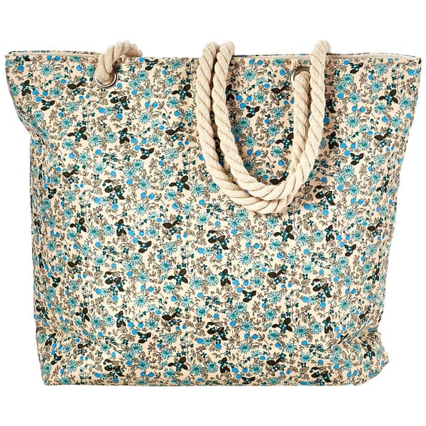 Renshun Blue Floral Tote - image 