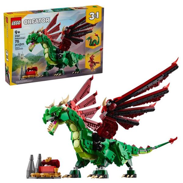 LEGO&#40;R&#41; Creator 3 in 1 Medieval Dragon Building Kit - image 