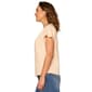 Womens Democracy Short Sleeve Embroidered Palm Tree Boyfriend Tee - image 3