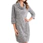 Petites Robbie Bee 3/4 Sleeve Cowl Neck Knit Sweater Dress - image 3