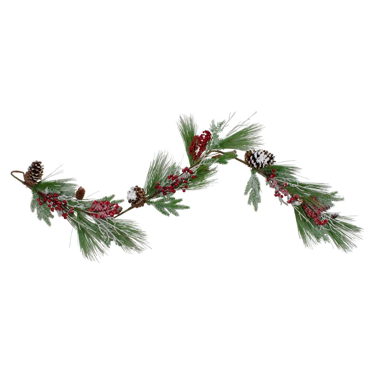 Northlight Seasonal Berries Frosted Artificial Christmas...