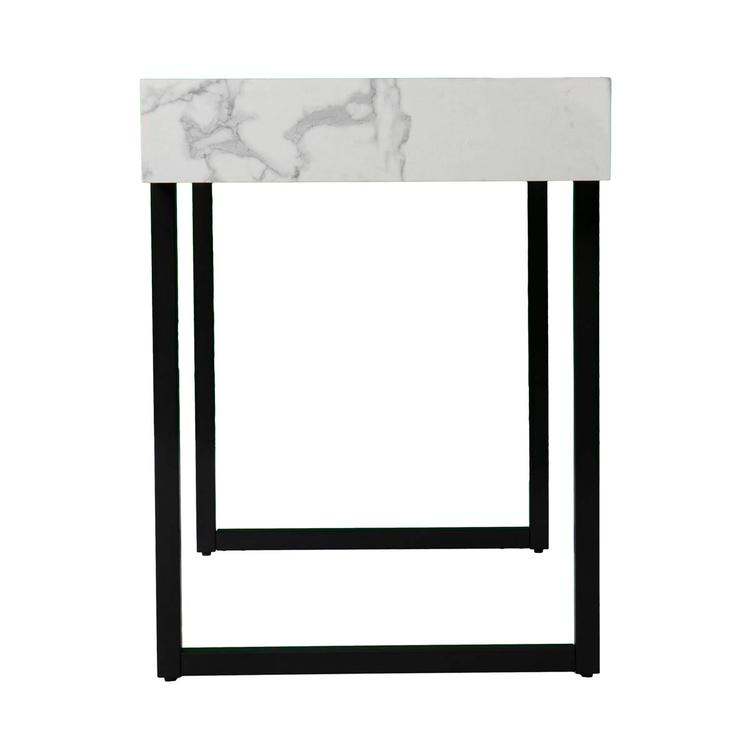 Southern Enterprises Rangley Modern Faux Marble Desk
