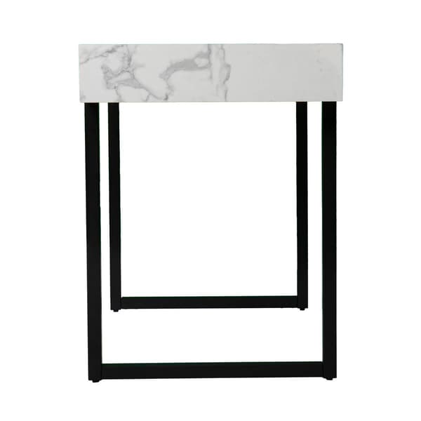 Southern Enterprises Rangley Modern Faux Marble Desk