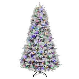 Puleo International Glacier Frost Cashmere 7.5ft. Christmas Tree
