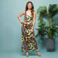 Womens 24/7 Comfort Apparel Bright Butterfly Tank Maxi Dress - image 4