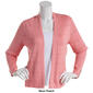 Womens 89th & Madison Long Sleeve Perforated Open Cardigan - image 4