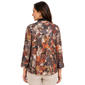 Womens Ali Miles 3/4 Sleeve Abstract Zip Front Jacket - image 2