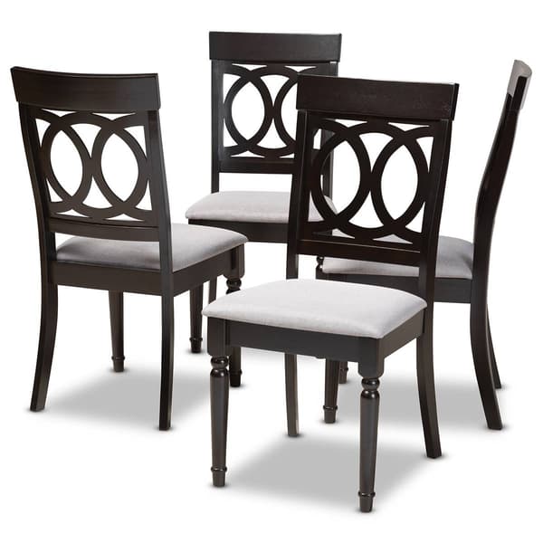 Baxton Studio Lucie Wooden Dining Chair - Set of 4