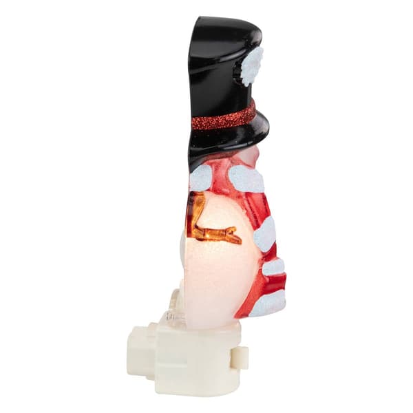 Northlight Seasonal Snowman w/ Black Top Hat Christmas Nightlight