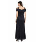 Petite R&M Richards Cold Shoulder Sweetheart Neck Sequin Gown - image 2