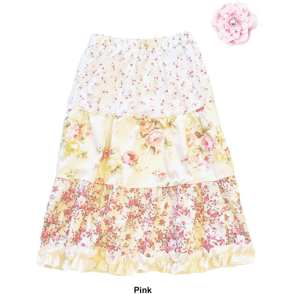 Mi Amore Gigi Peasant Skirt and Flower Hair Accessory