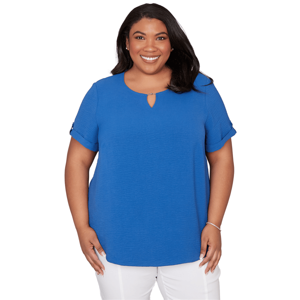 Plus Size Alfred Dunner The Royal Treatment Solid Rolled Short S
