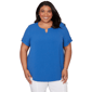 Plus Size Alfred Dunner The Royal Treatment Solid Rolled Short S - image 1