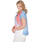 Plus Size Hearts of Palm Smooth Sailing Stripe Beach Scene Tee - image 4