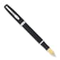 Charles Hubert Silver-Tone & Black Fountain Pen - image 1