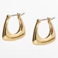 Design Collection Gold-Tone U-Shaped Hoop Earrings - image 1
