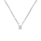 Haus of Brilliance White Gold Emerald Shape Diamond Pendant - image 1