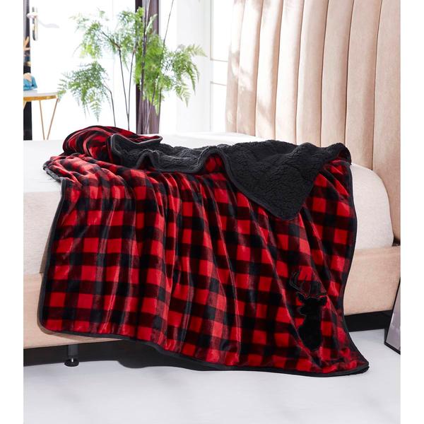Rejuve Deer Applique Weighted Blanket