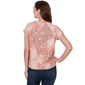 Womens Skye’s the Limit Key Items Cap Sleeve Faded Paisley Tee - image 2