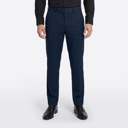 Mens Paisley & Gray Solid Pants - Grey Blue
