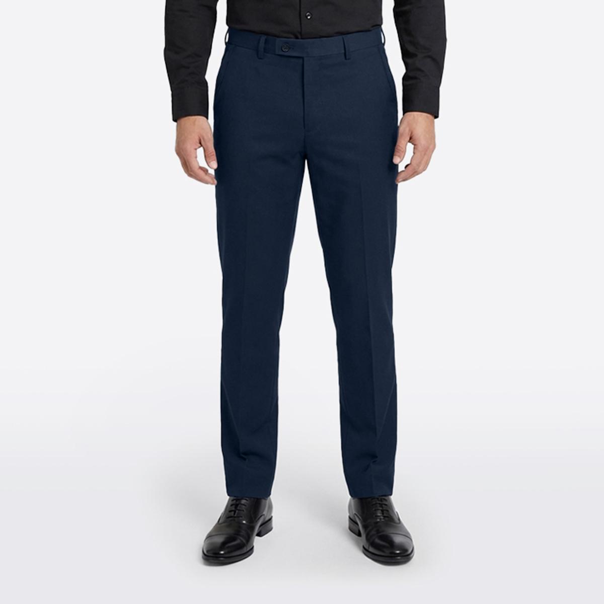 Mens Paisley & Gray Solid Pants - Grey Blue