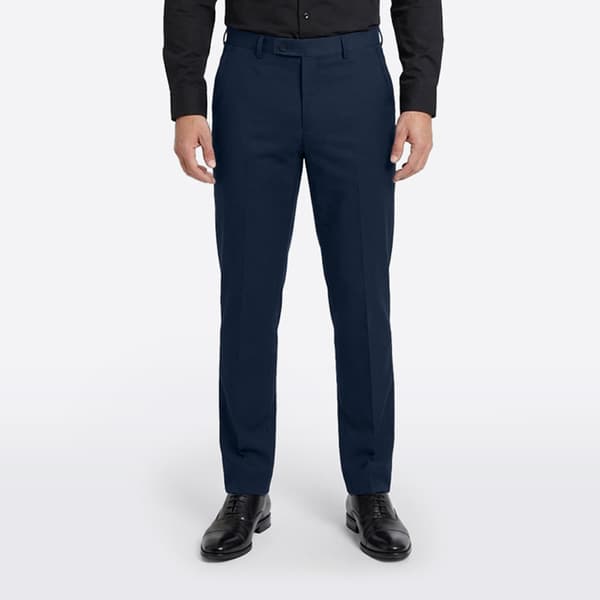 Mens Paisley & Gray Solid Pants - Grey Blue - image 