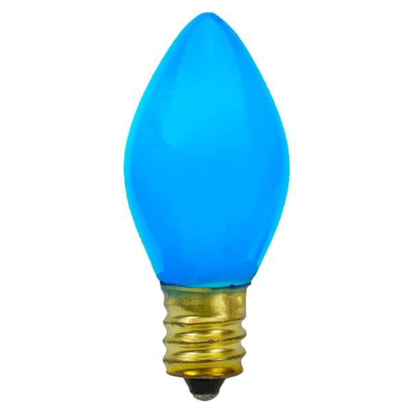 Northlight Seasonal C7 Blue Opaque Replacement Bulbs - Pack of 4