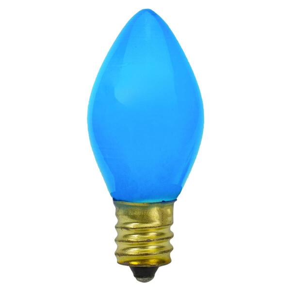 Northlight Seasonal C7 Blue Opaque Replacement Bulbs - Pack of 4 - image 