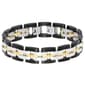 Mens Lynx Stainless Steel Tri-Tone Bracelet - image 1