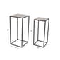 9th & Pike&#174; Black Metal Contemporary Accent Table - Set of 2 - image 4
