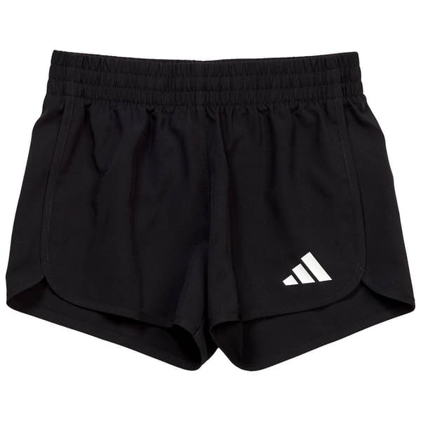 Girls (7-16) adidas® Pacer Shorts with Binding - Black