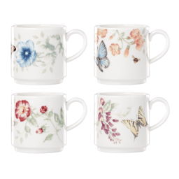 Lenox(R) Butterfly Meadow(R) Stacking Mugs - Set of 4