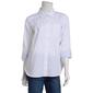 Womens Nautica Jeans Solid Roll Tab Sleeve Casual Button Down - image 1